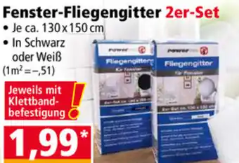 Norma Fenster Fliegengitter 2er Set 130x150 cm Angebot