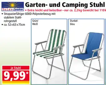 Norma Solax Sunshine Garten Und Camping Stuhl Angebot
