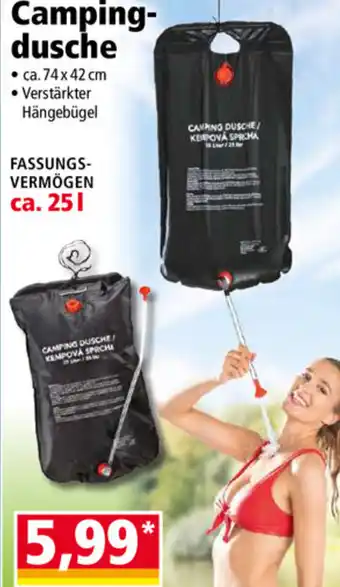 Norma Camping Dusche 74x42 cm Angebot