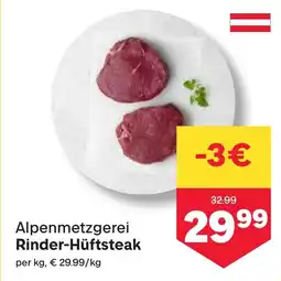 MPreis Alpenmetzgerei Rinder-Hüftsteak Angebot