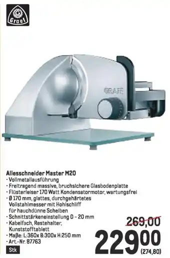 Metro Allesschneider master m20 Angebot