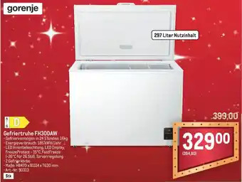 Metro Gefriertruhe fh30daw Angebot