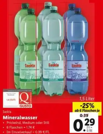 Lidl Mineralwasser Angebot