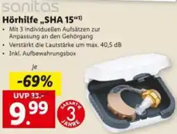 Lidl sanitas Hörhilfe,,SHA 15 Angebot