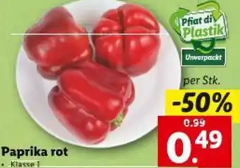 Lidl Paprika rot Angebot