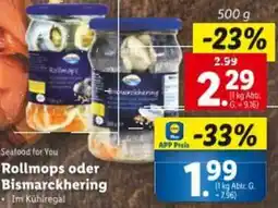 Lidl Rollmops oder Bismarckhering Angebot