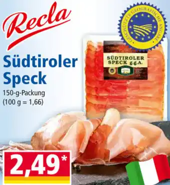 Norma Recla Südtiroler Speck 150 g Angebot