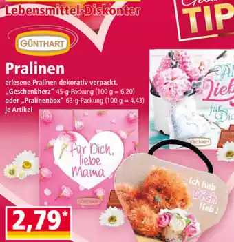 Norma Günthart Pralinen Angebot