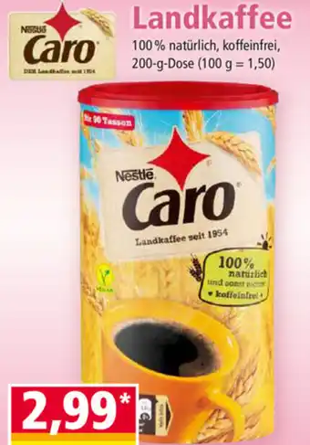 Norma Nestle Caro Landkaffee 200 g Angebot
