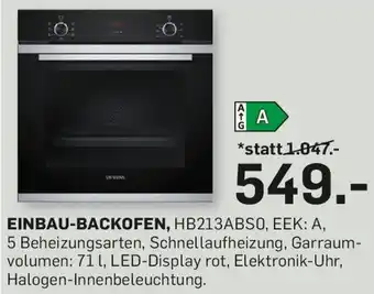 Möbel Ludwig Einbau-backofen Angebot