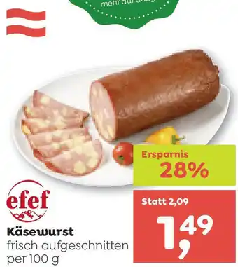 ADEG Käsewurst Angebot