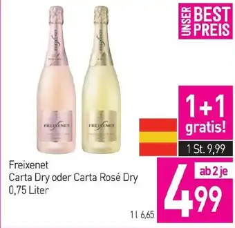 Sutterlüty Freixenet Carta Dry oder Carta Rosé Dry Angebot