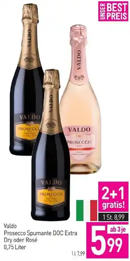 Sutterlüty Valdo Prosecco Spumante DOC Extra Dry oder Rosé Angebot