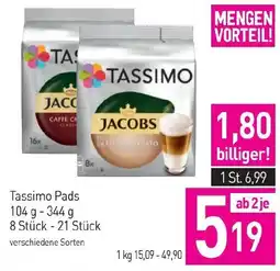 Sutterlüty Tassimo Pads 8 Stück 21 Stück Angebot