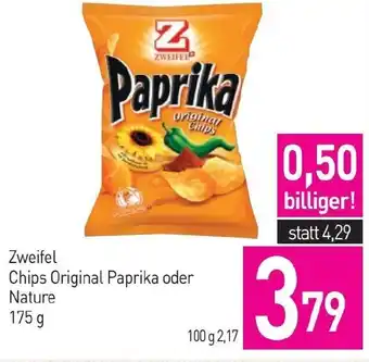 Sutterlüty Zweifel Chips Original Paprika oder Nature Angebot