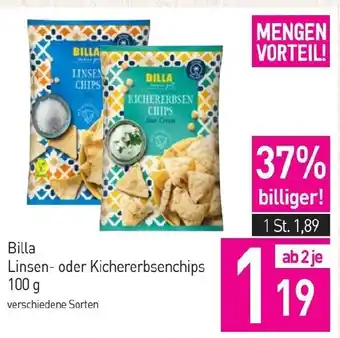 Sutterlüty Billa Linsen- oder Kichererbsenchips Angebot