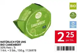 Transgourmet Natürlich für uns bio camembert Angebot