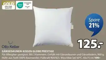 JYSK Gänsedaunen-kissen globe prestige Angebot