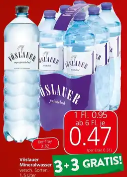 Spar Vöslauer Mineralwasser Angebot