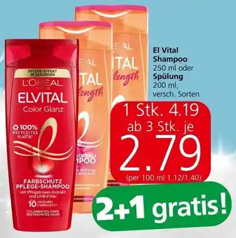 Spar El Vital Shampoo  oder Spülung Angebot