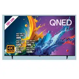 Red Zac 191 cm Ultra HD QNED TV 75QNED80T6A UVP 1899 € RED ZAC Angebot