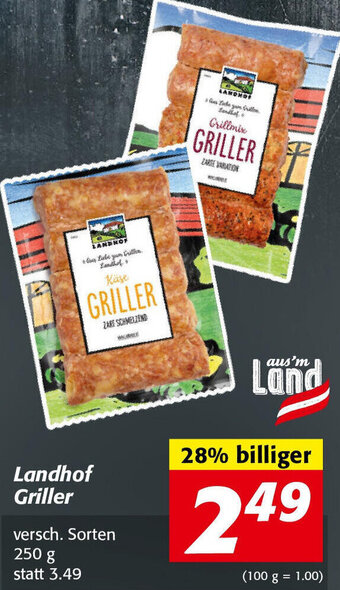 Nah&Frisch Landhof Griller 250 g Angebot