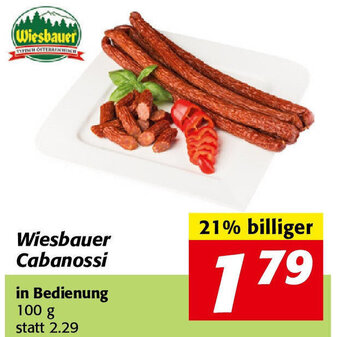 Nah&Frisch Wiesbauer Cabanossi 100 g Angebot