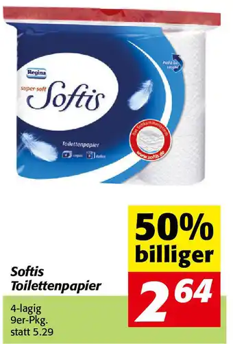 Softis Toilettenpapier 4-Lagig