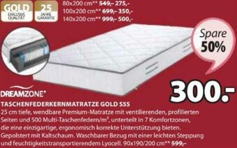 JYSK Taschenfederkernmatratze Gold S55 Angebot