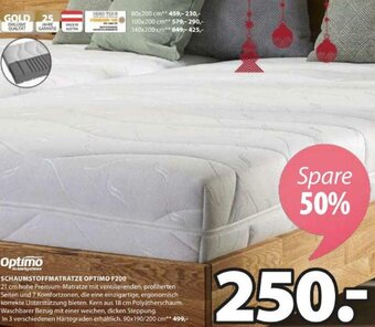 JYSK Schaumstoffmatratze Optimo F200 Angebot
