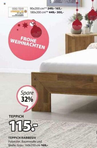 JYSK Teppich Rabbesiv 160x230 cm Angebot