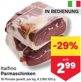 MPreis Italfino Parmaschinken Angebot