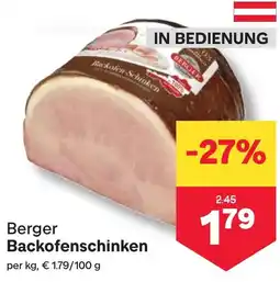 MPreis Berger Backofenschinken Angebot