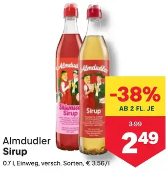 MPreis Almdudler Sirup Angebot