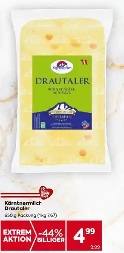 Billa Kärntnermilch Drautaler Angebot