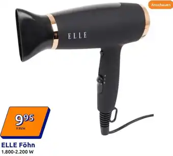 Action ELLE Föhn Angebot