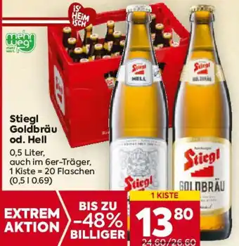 Billa Stiegl Goldbräu od. Hell Angebot