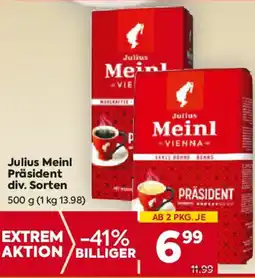 Billa Julius Meinl Präsident Angebot
