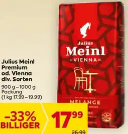 Billa Julius Meinl Premium od. Vienna Angebot