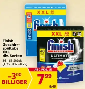 Billa Finish Geschirr- spültabs XXL Angebot