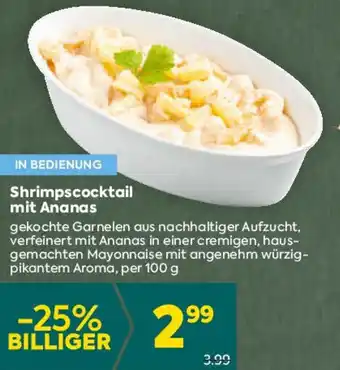 Billa Shrimpscocktail mit Ananas Angebot