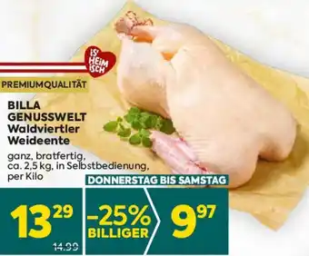 Billa Waldviertler Weideente Angebot