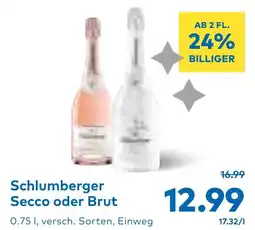 T&G Schlumberger Secco oder Brut Angebot