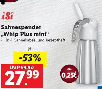 Lidl Sahnespender „Whip Plus mini" Angebot