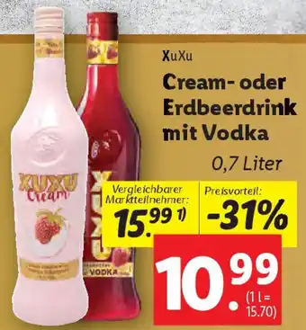 Lidl Cream- oder Erdbeerdrink mit Vodka Angebot