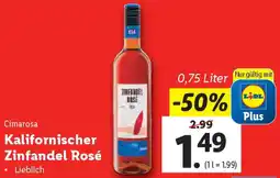 Lidl Kalifornischer Zinfandel Rosé Angebot