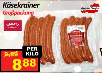 Wurstico Käsekrainer Groẞpackung Angebot