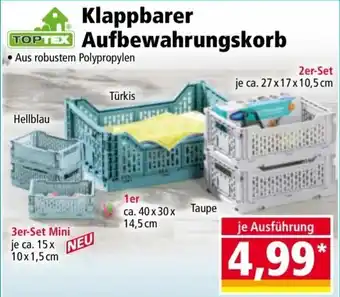 Norma Klappbarer Aufbewahrungskorb Angebot