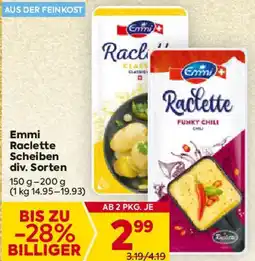 Billa Emmi Raclette Scheiben Angebot