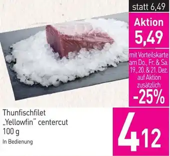 Sutterlüty Thunfischfilet ..Yellowfin" centercut Angebot